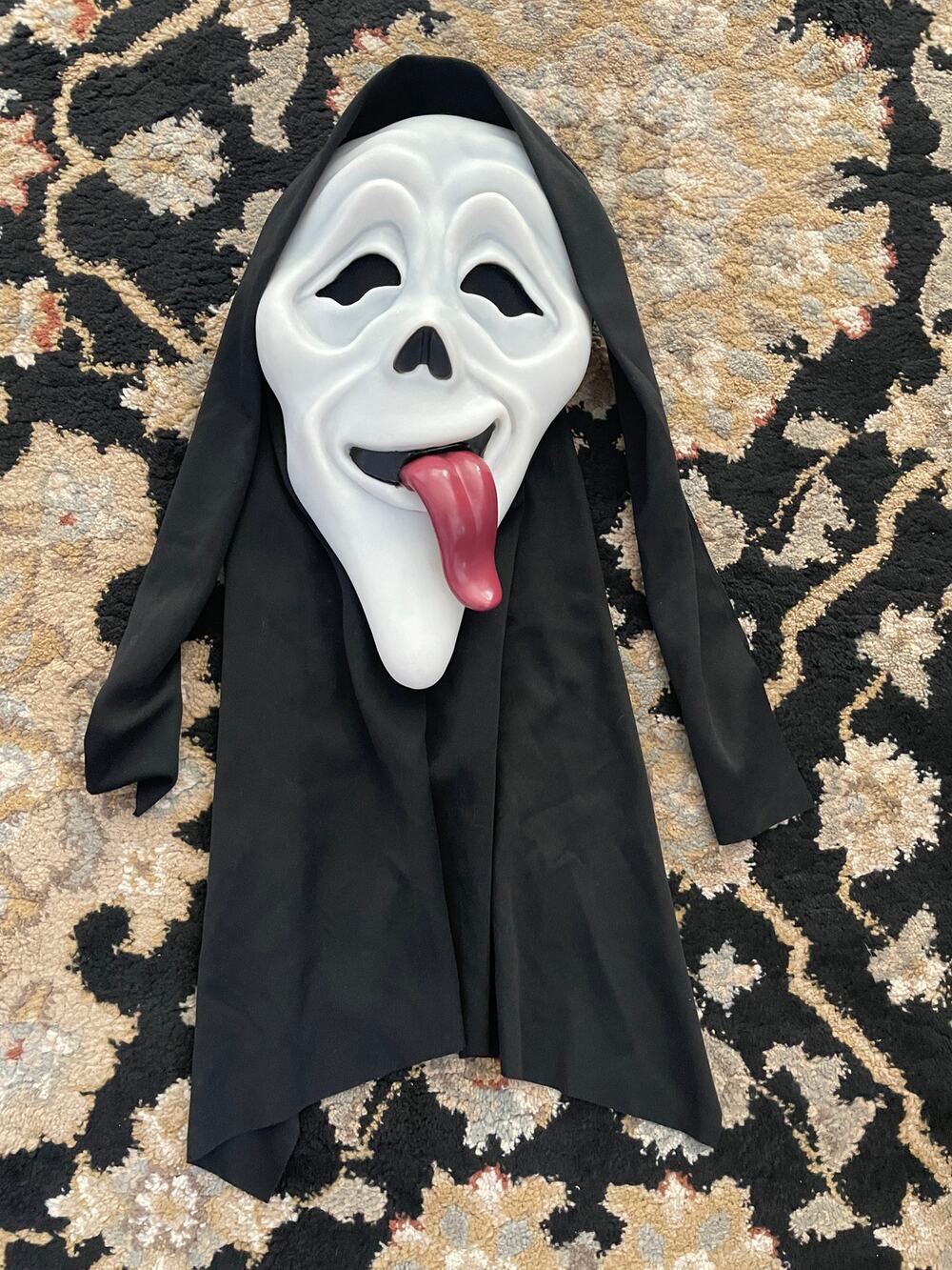 SCARY MOVIE WASSUP! GHOST FACE SPOOF HALLOWEEN MASK TONGUE PRE USED EXC